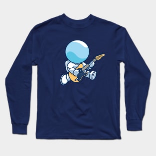 astronaut playing guitar Long Sleeve T-Shirt